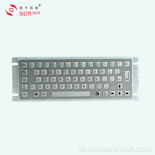 Keyboard Logam Bertulang dengan Touch Pad